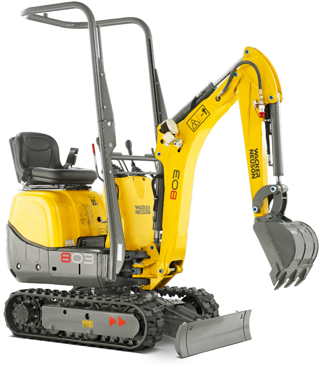 Gravemaskin belter diesel<1,0 tonn