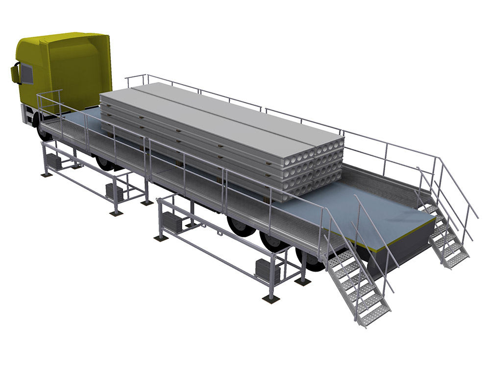 Mobil laste-losseplass skyvbar Mobil laste-losseplass skyvbar