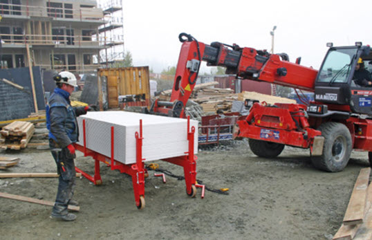 Innløftingsvogn for gips