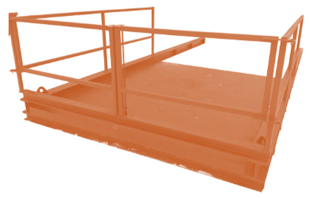 Innløftingsplattform 4-6 meter kapasitet 2-3 tonn Innløftingsplattform 4-6 meter kapasitet 2-3 tonn