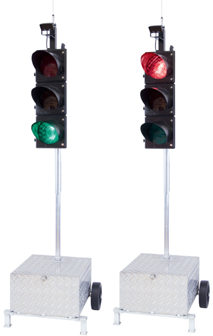 Trafikklys mobilt trafikksignal LED med radar Trafikklys mobilt trafikksignal LED med radar
