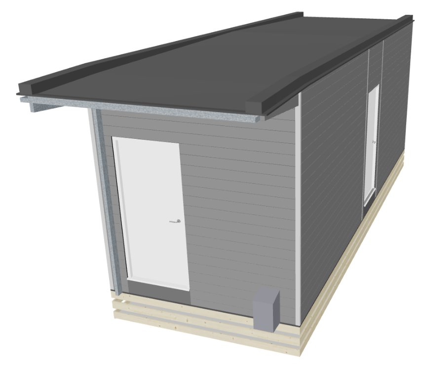 004 Modul inngang 2 wc/minikjøkken TEK17
