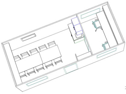 Letthus entrepr. 10 pers.møterom m.2 kontor pl.